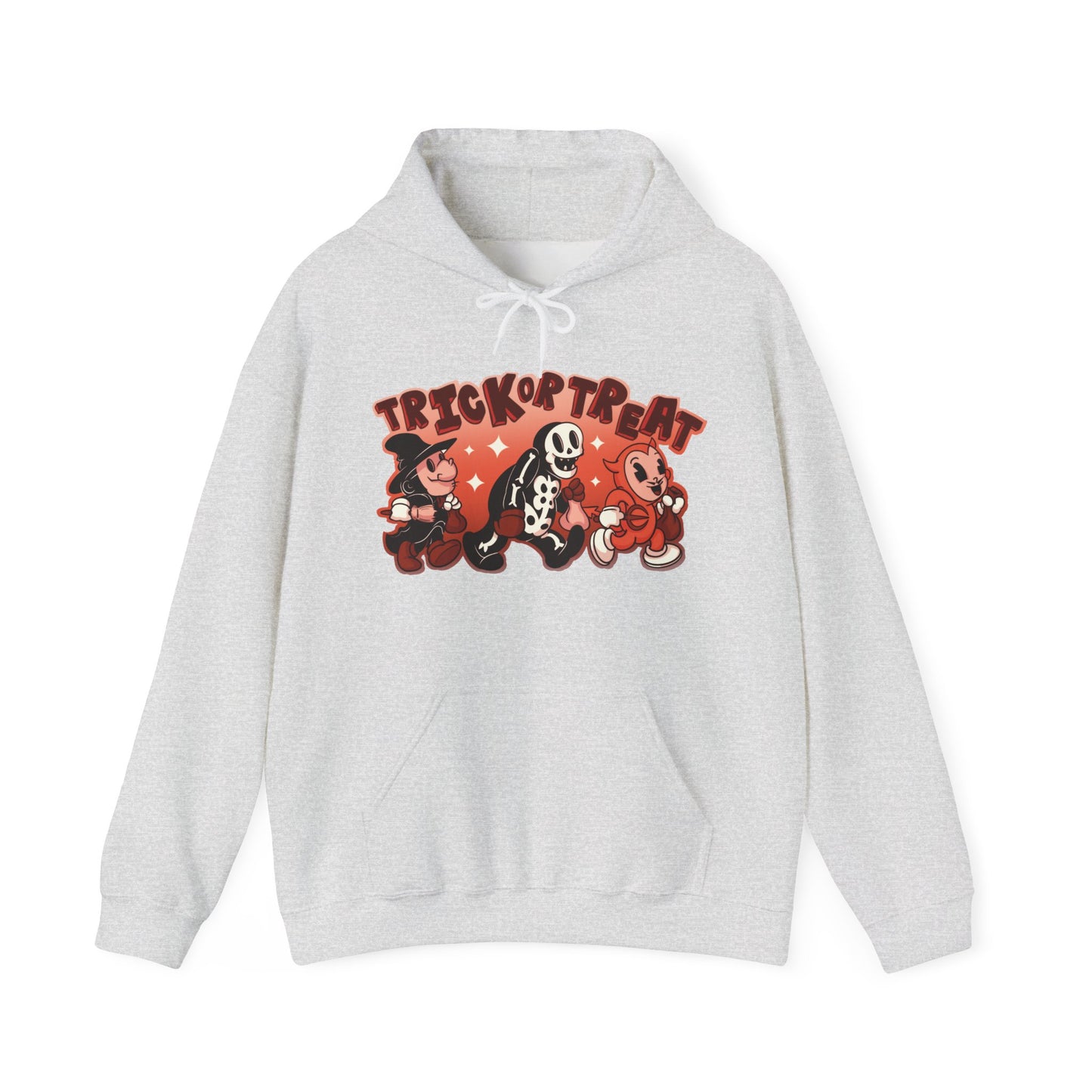 Trick Or Treat Rubber Hose Unisex Heavy Blend Hooded Sweatshirt
