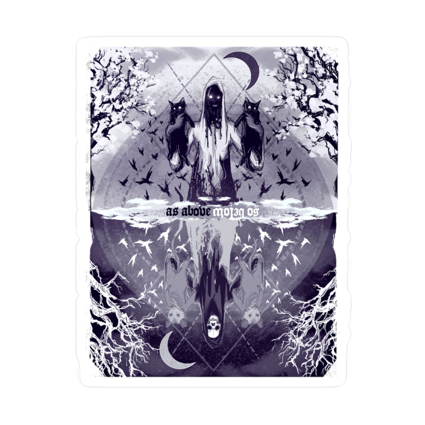 As Above So Below Kiss-Cut Vinyl Decal