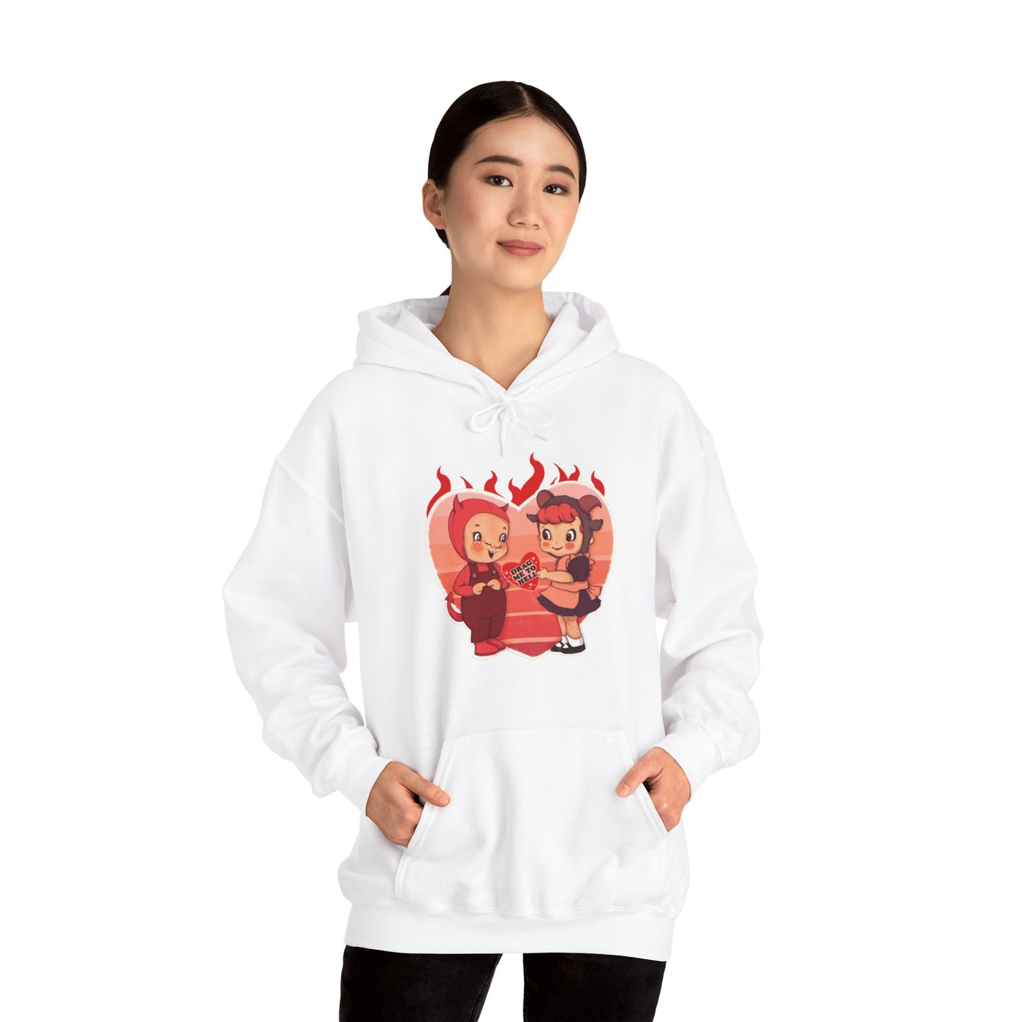 Love Is Hell Unisex Heavy Blend Hooded Sweatshirt