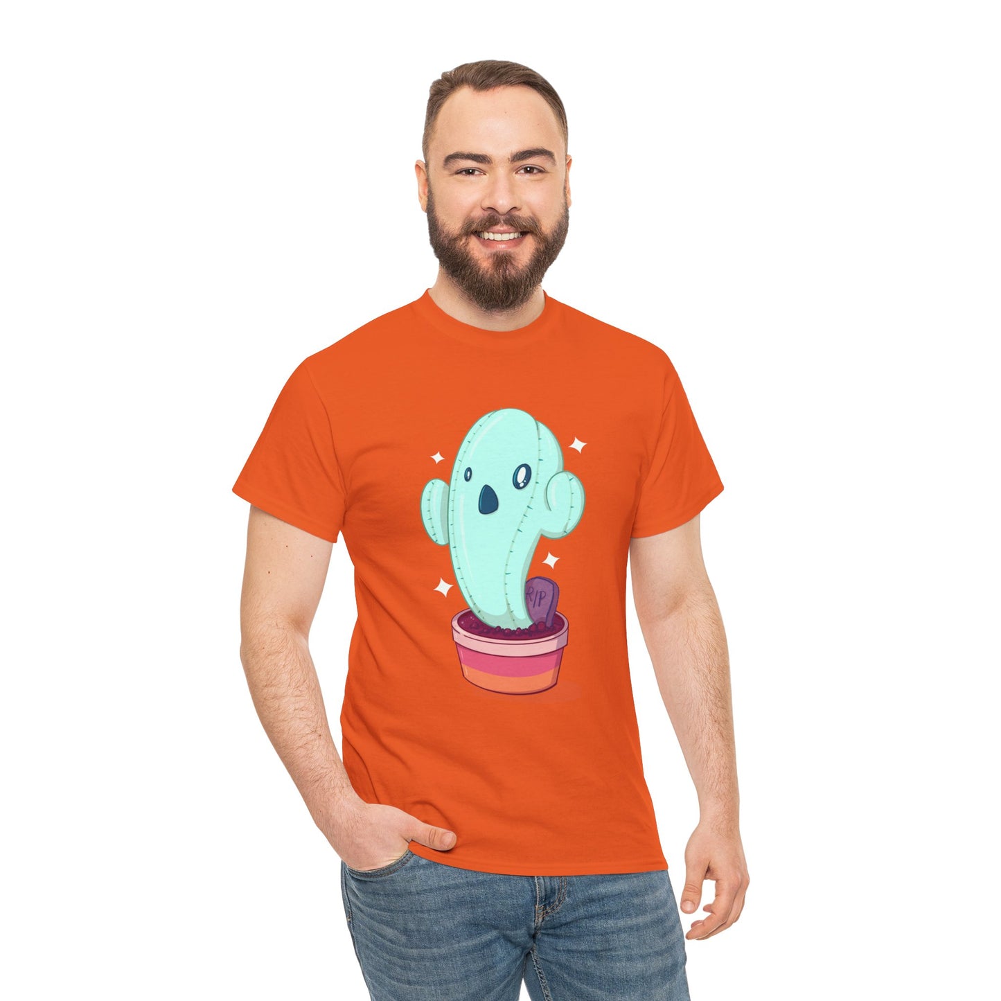 Spooky Succulent Unisex Heavy Cotton Tee