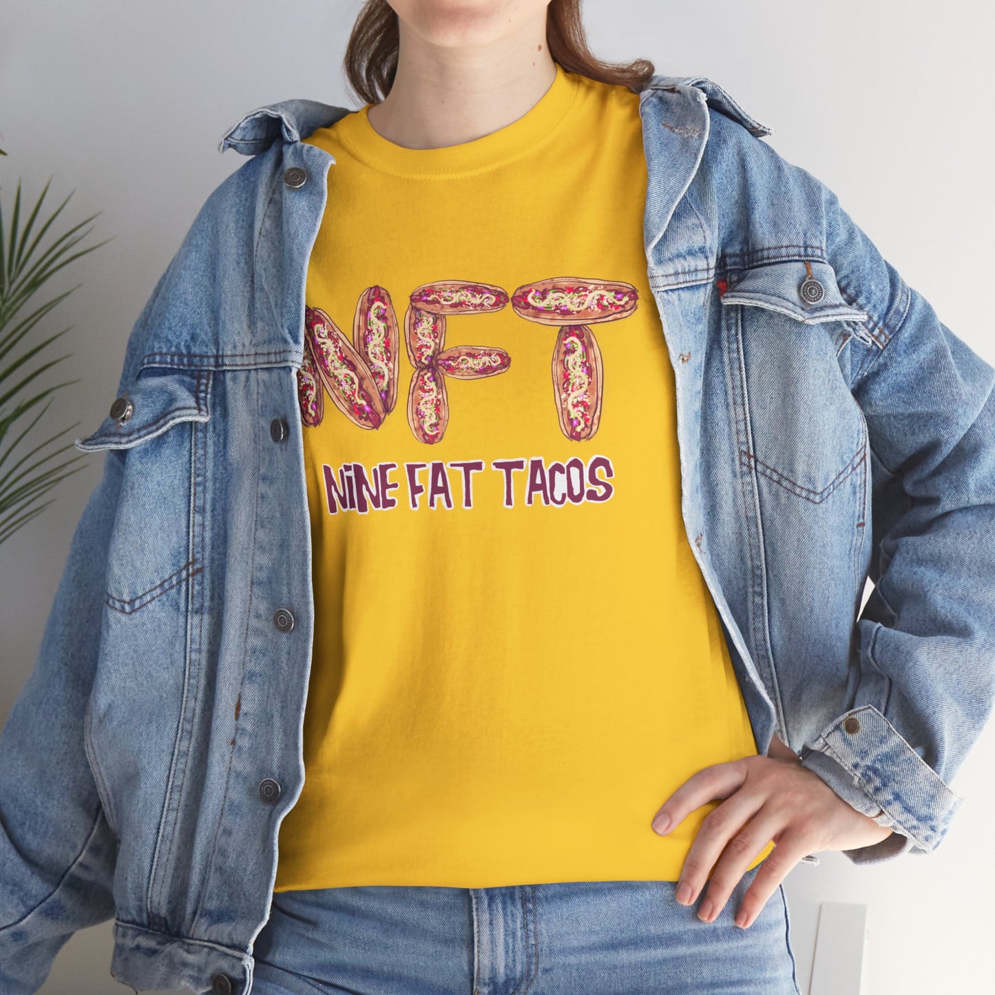 Nine Fat Tacos Unisex Heavy Cotton Tee
