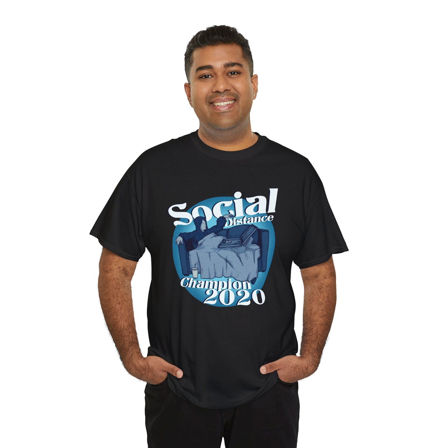 Social Distance Champion Unisex Heavy Cotton Tee