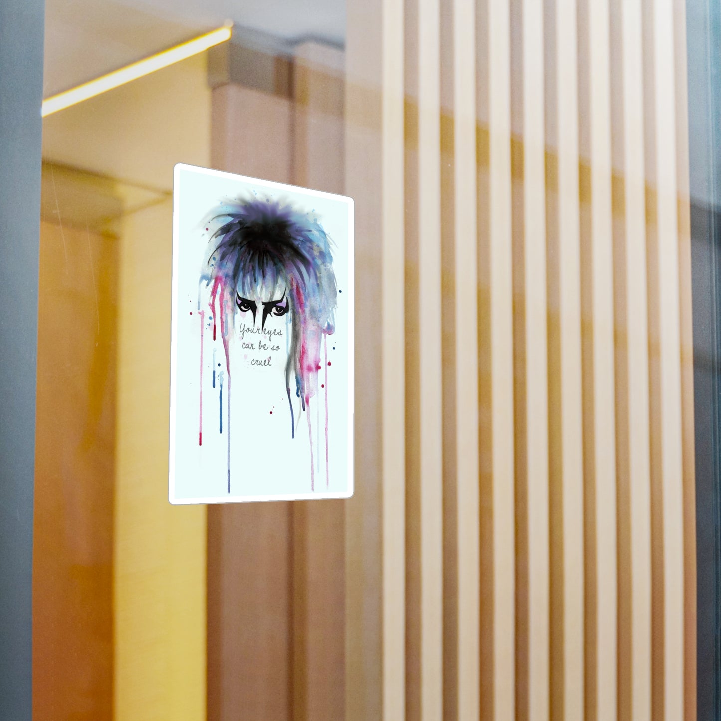 Your Eyes Can Be So Cruel Kiss-Cut Vinyl Decal