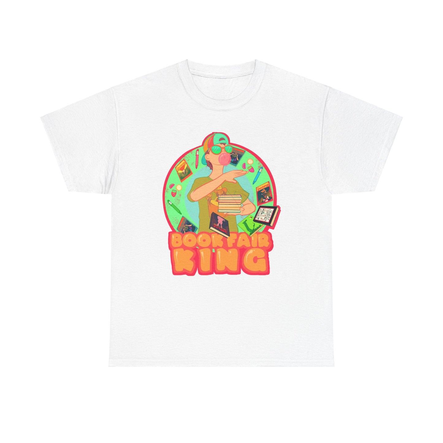 Book Fair King Unisex Heavy Cotton Tee