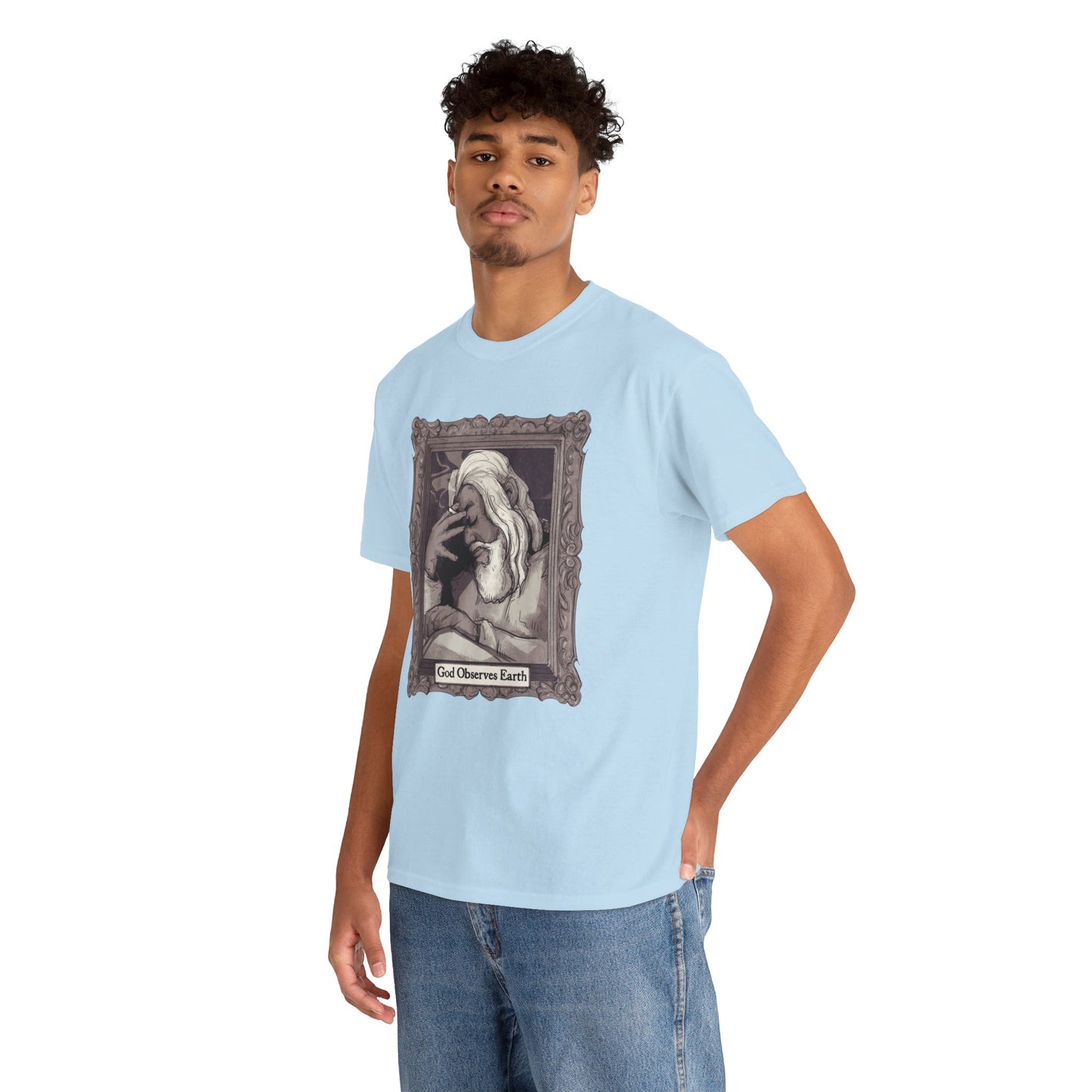 God Observes Earth Unisex Heavy Cotton Tee