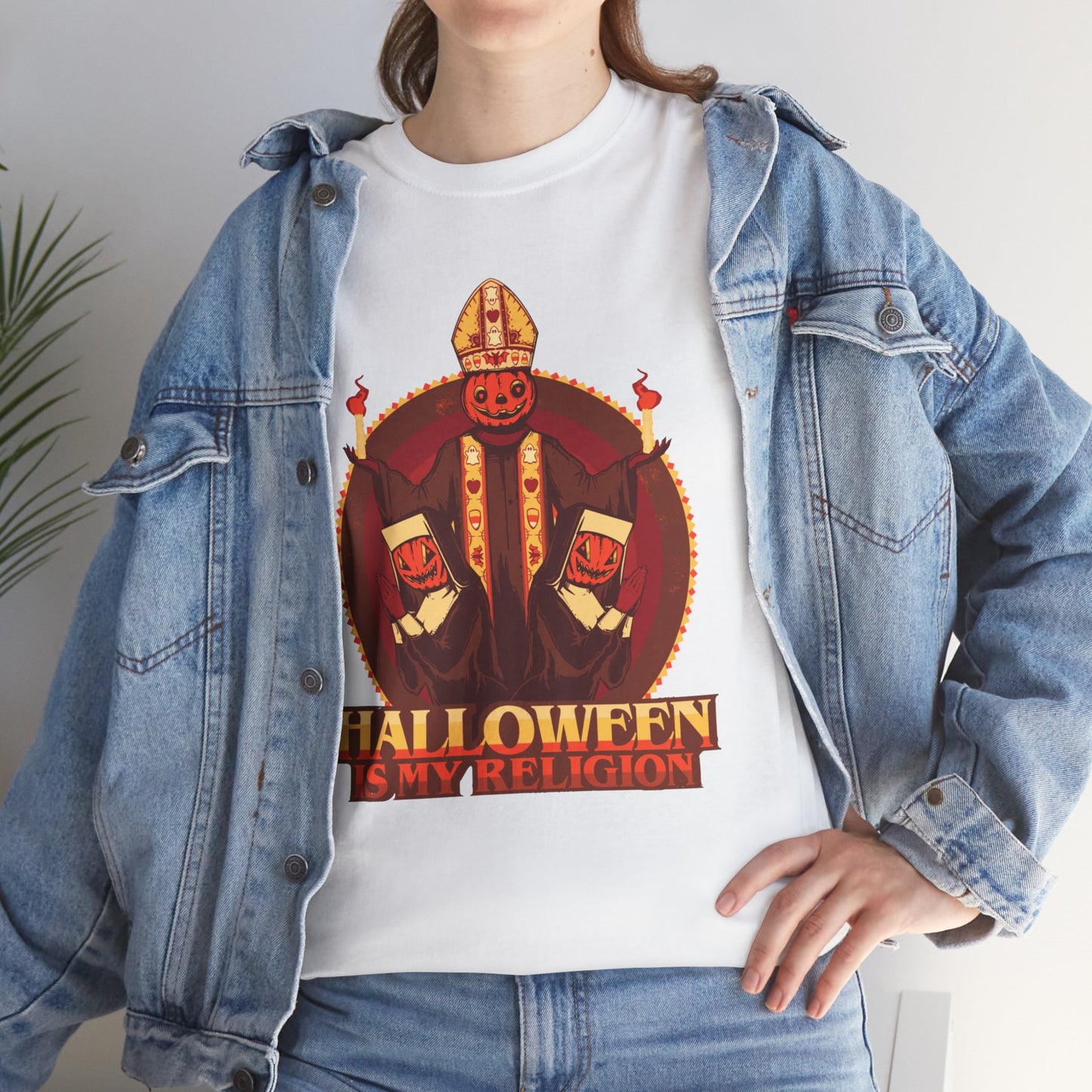 Halloween Is My Religion Unisex Heavy Cotton Tee