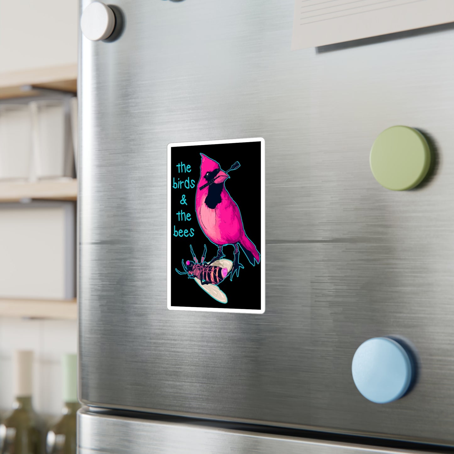 The Birds & The Bees Kiss-Cut Vinyl Decal