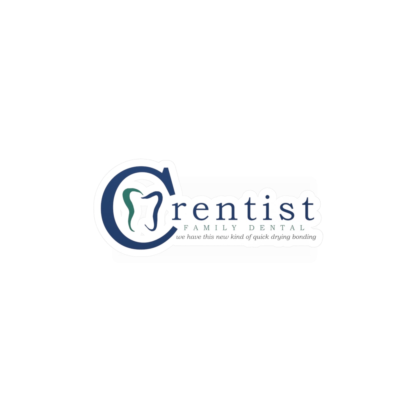 Crentist Family Dental Kiss-Cut Vinyl Decal