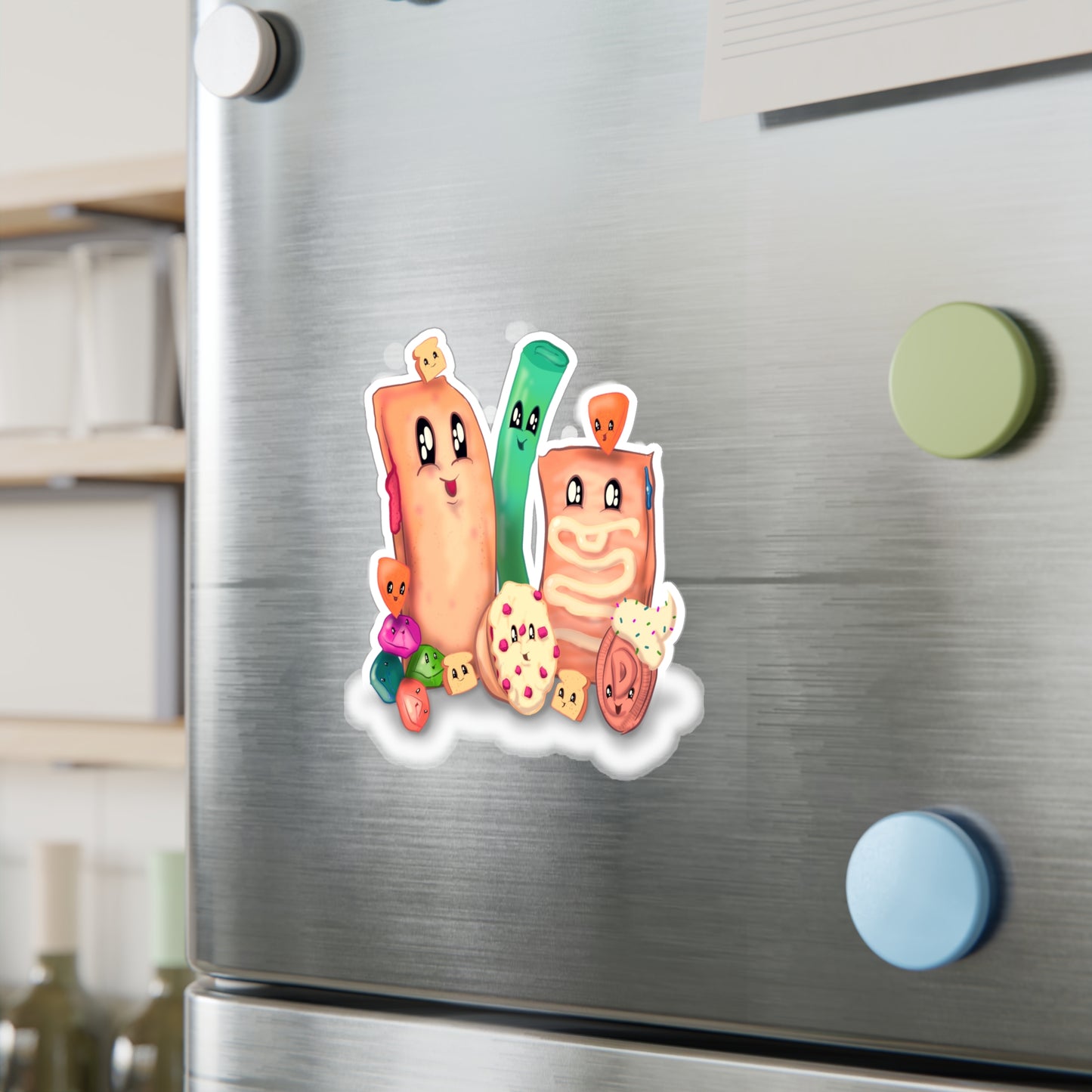 90s Foods Kiss-Cut Vinyl Decal