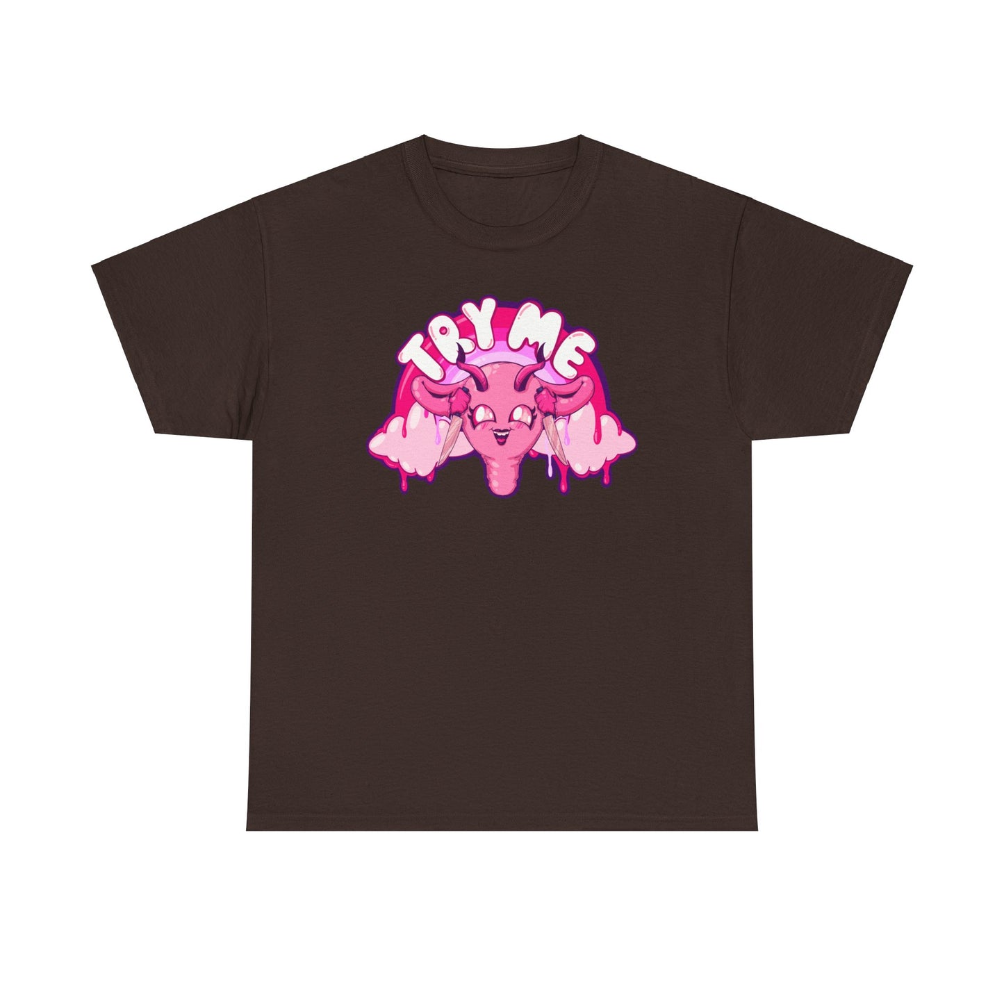 Try Me Uterus Unisex Heavy Cotton Tee