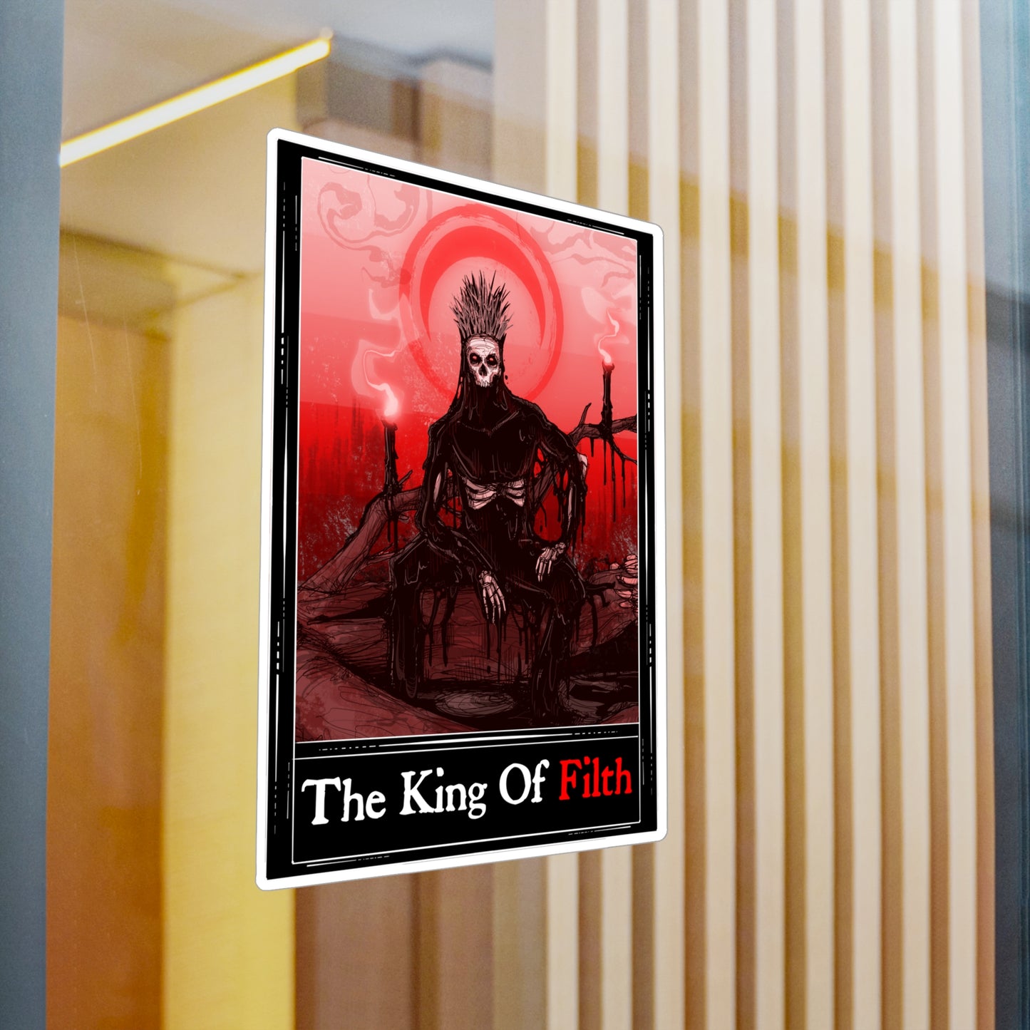 The King Of Filth Tarot Kiss-Cut Vinyl Decal