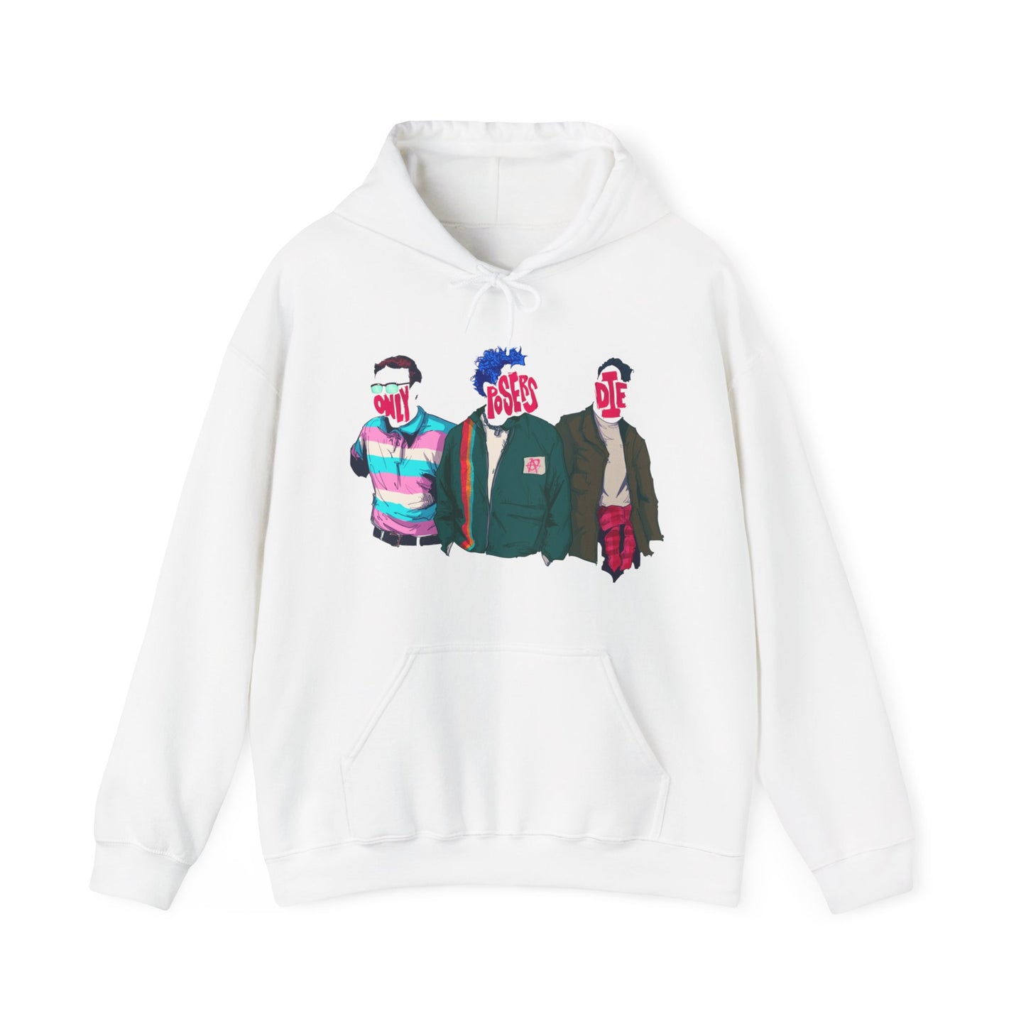 Only Posers Die Unisex Heavy Blend Hooded Sweatshirt