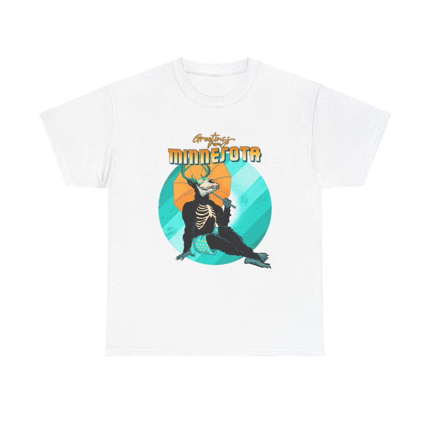 Cryptid Pinup: Minnesota Unisex Heavy Cotton Tee