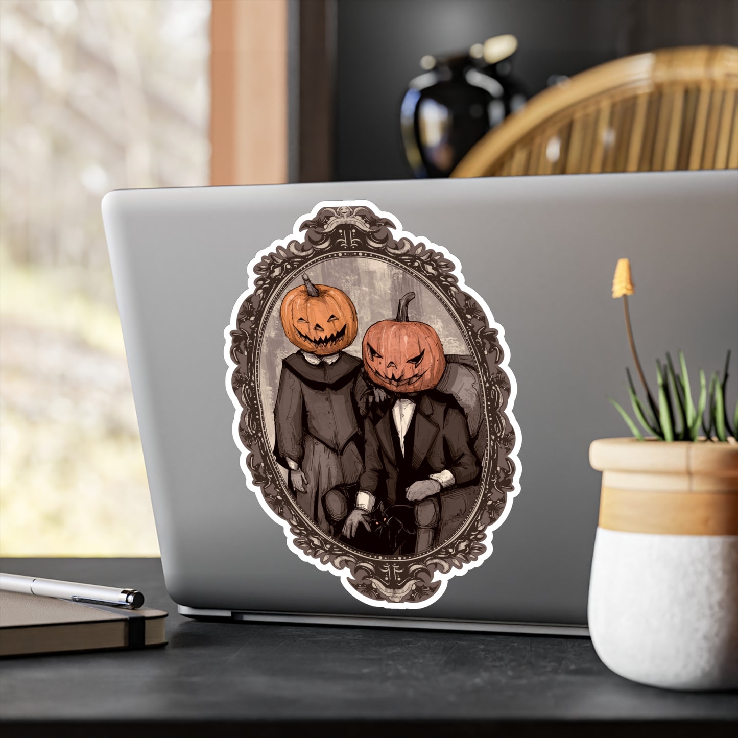Victorian Halloween Kiss-Cut Vinyl Decal