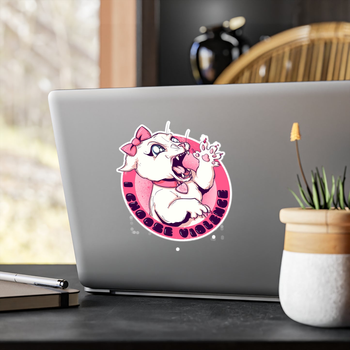 Killer Kitty Kiss-Cut Vinyl Decal