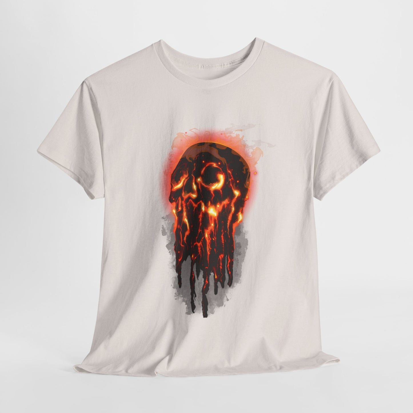 Elemental Skull Fire Unisex Heavy Cotton Tee