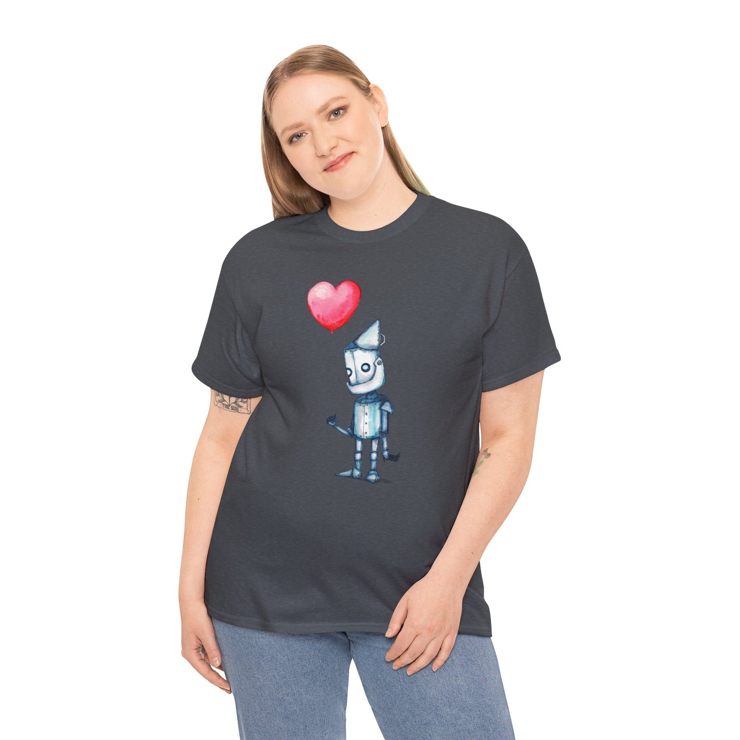 Tinman Gets A Heart Unisex Heavy Cotton Tee