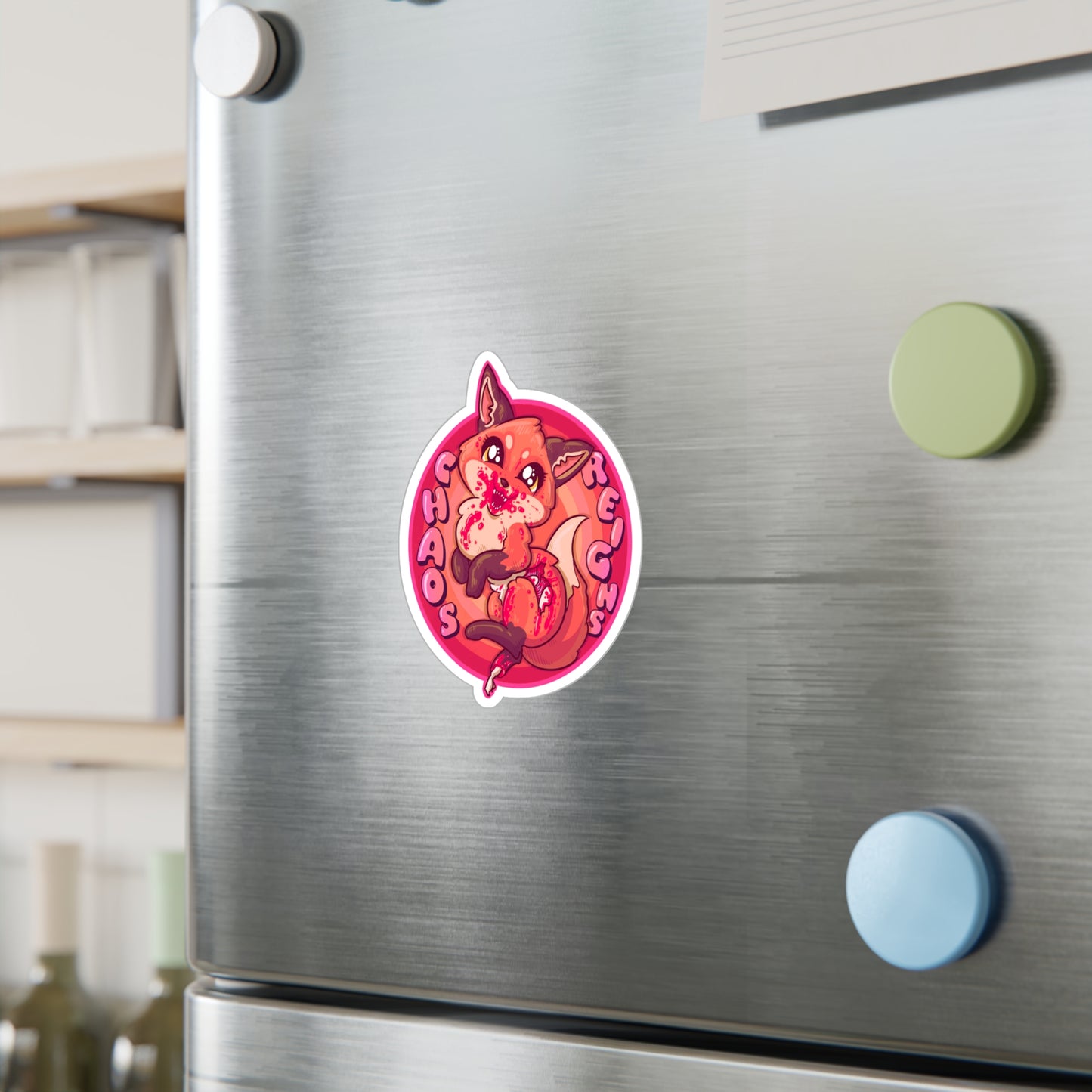 Chaos Reigns Kiss-Cut Vinyl Decal