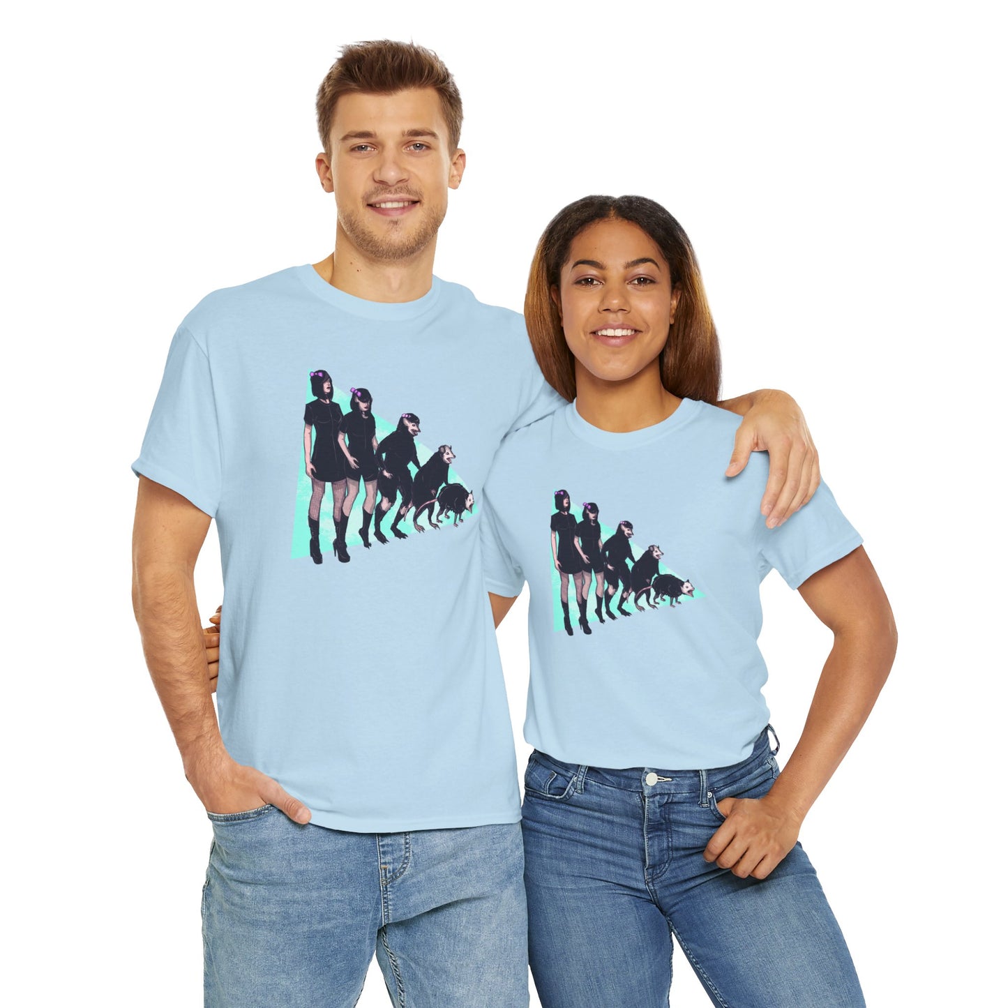 Opossum Girl Unisex Heavy Cotton Tee