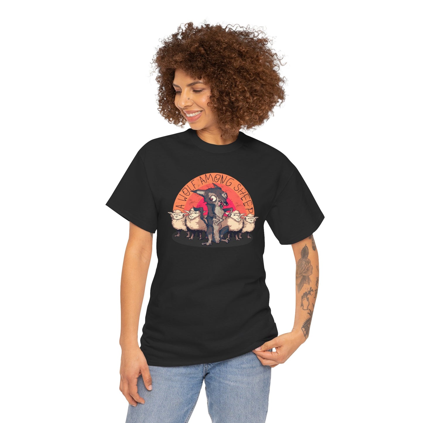 A Wolf Among Sheep Unisex Heavy Cotton Tee