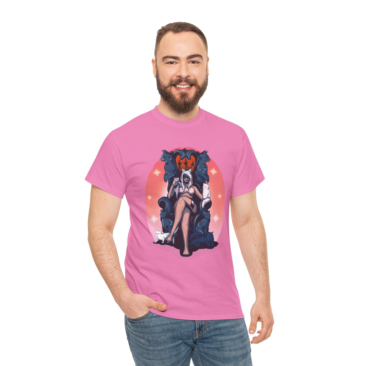 Kitty Queen Unisex Heavy Cotton Tee