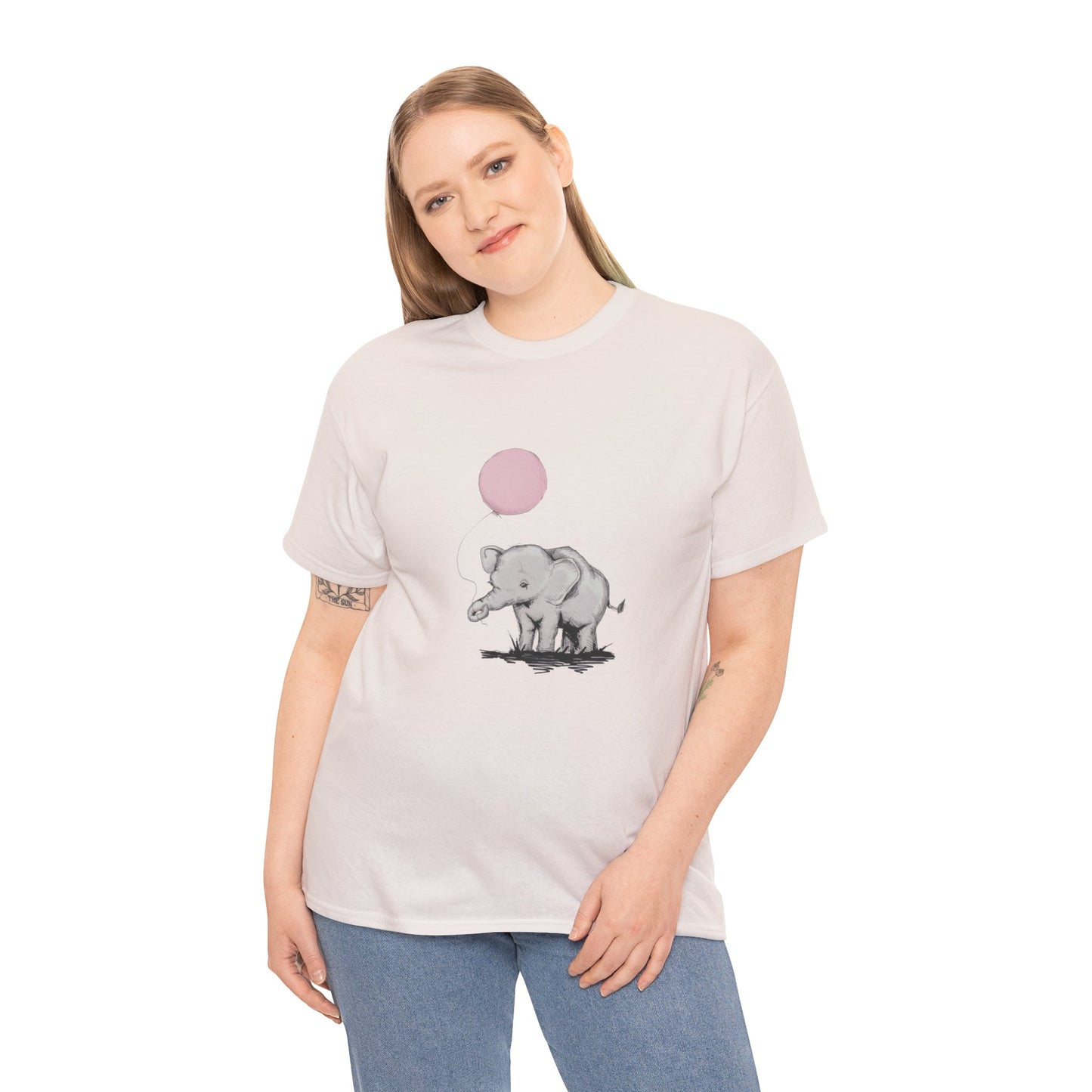 Baby Elephant Unisex Heavy Cotton Tee