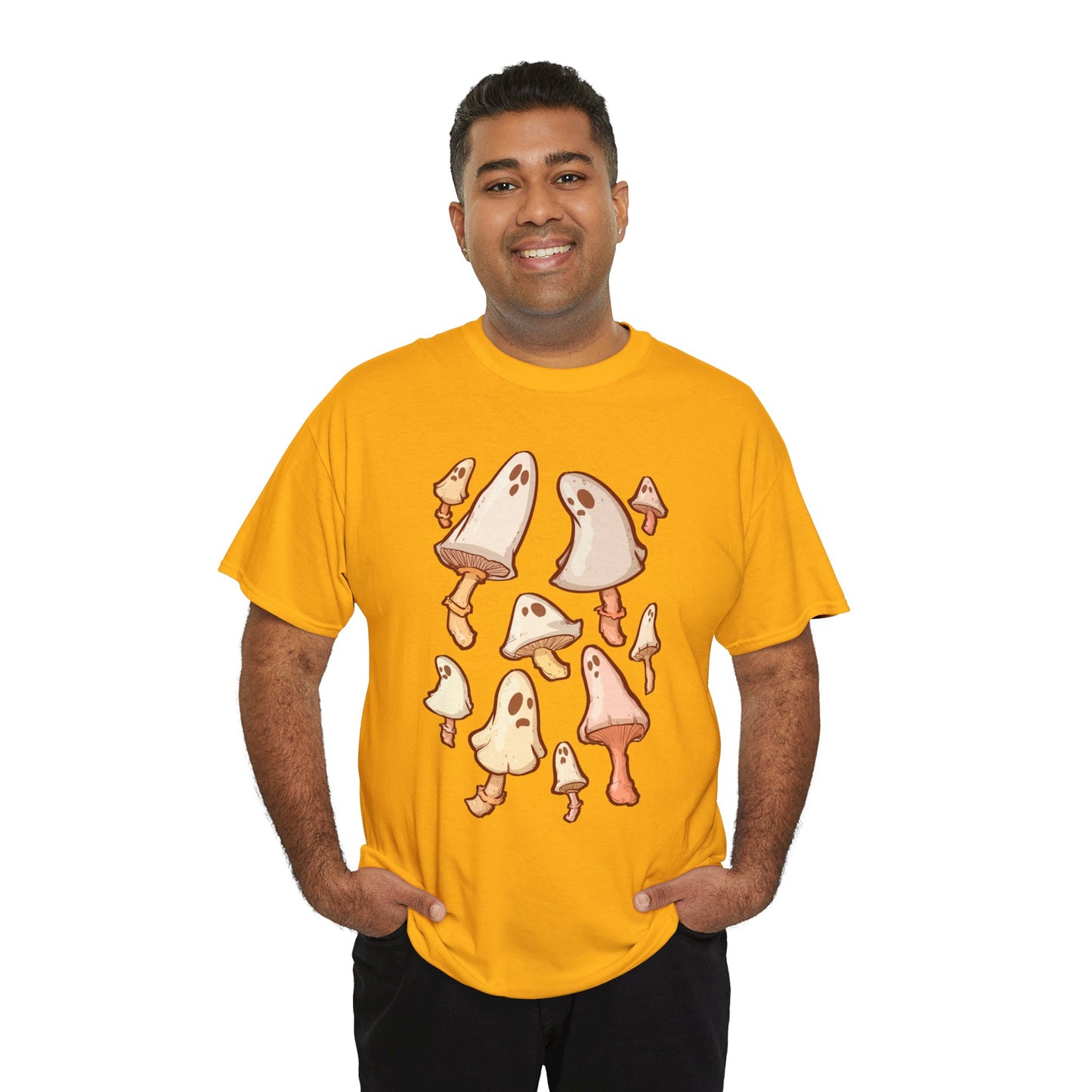Spooky Mushrooms Unisex Heavy Cotton Tee