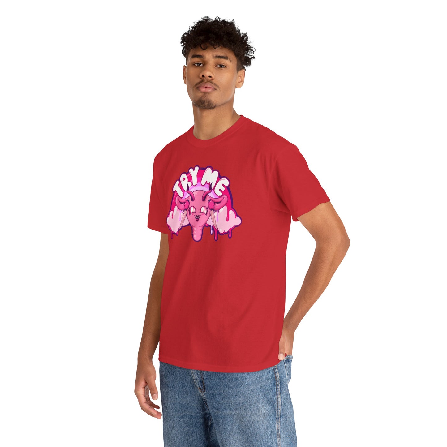 Try Me Uterus Unisex Heavy Cotton Tee