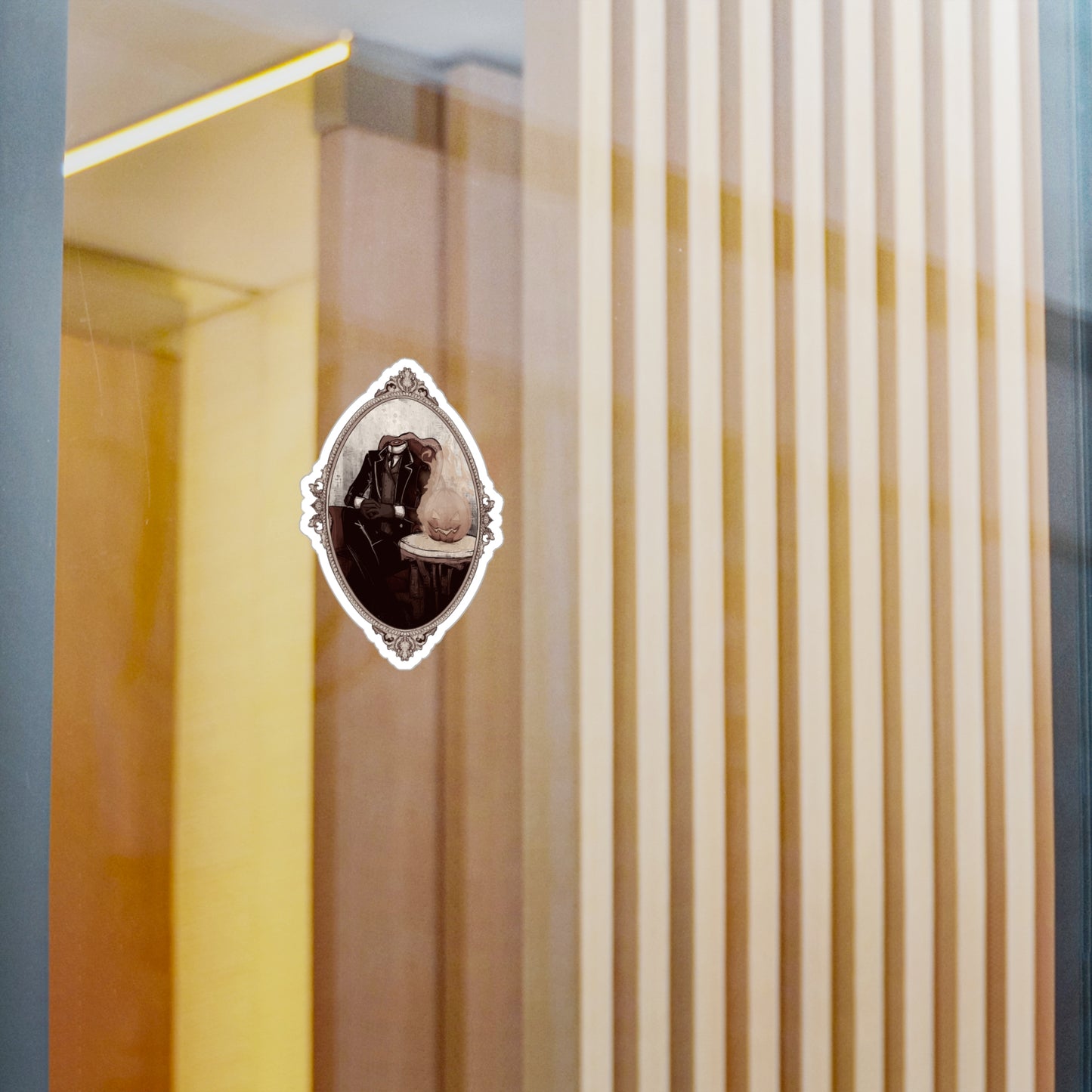 Victorian Headless Horseman Kiss-Cut Vinyl Decal