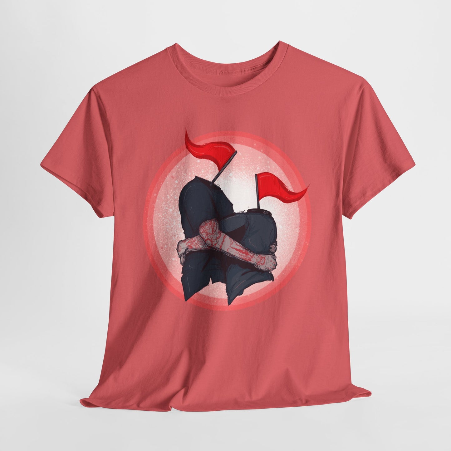 Red Flags Unisex Heavy Cotton Tee