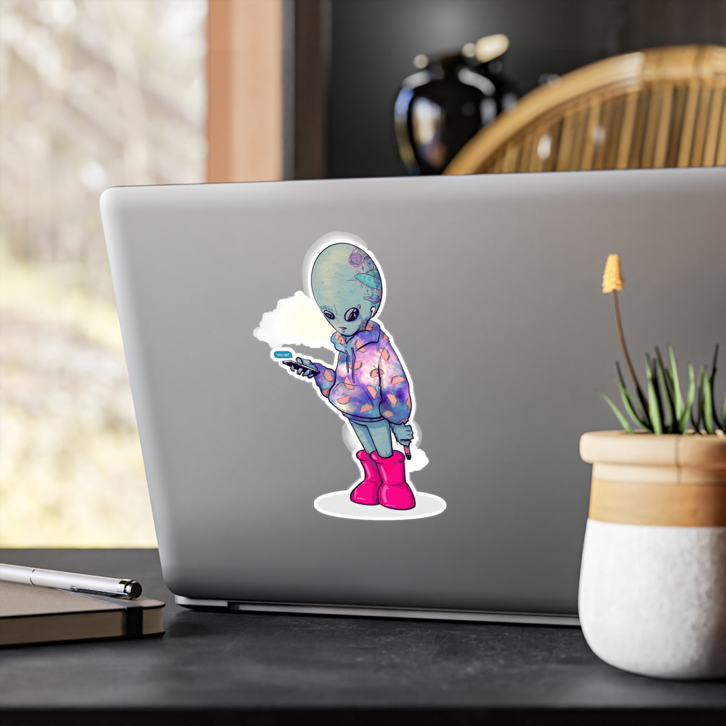 Earth Alien Kiss-Cut Vinyl Decal