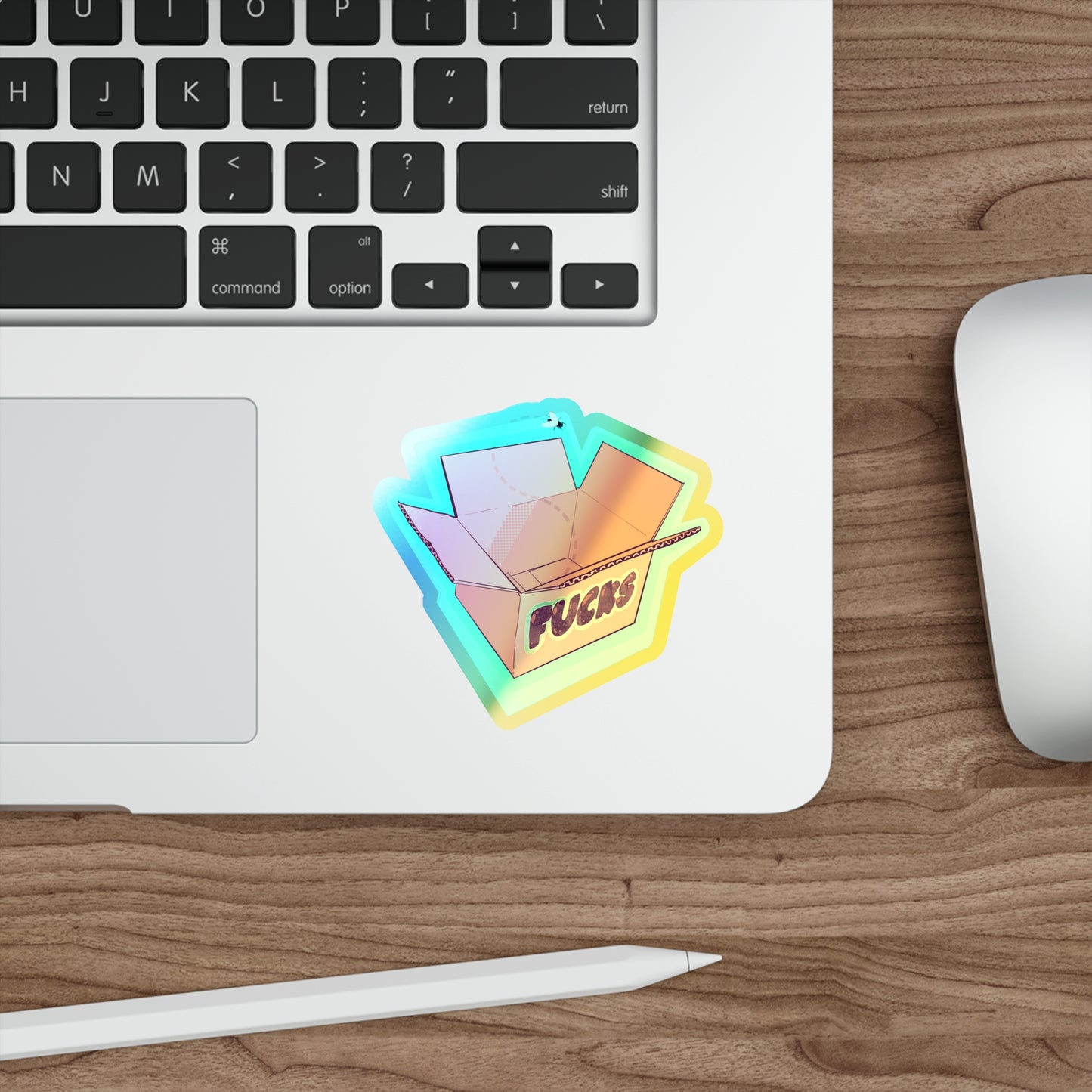 No Fucks Left Holographic Die-cut Stickers