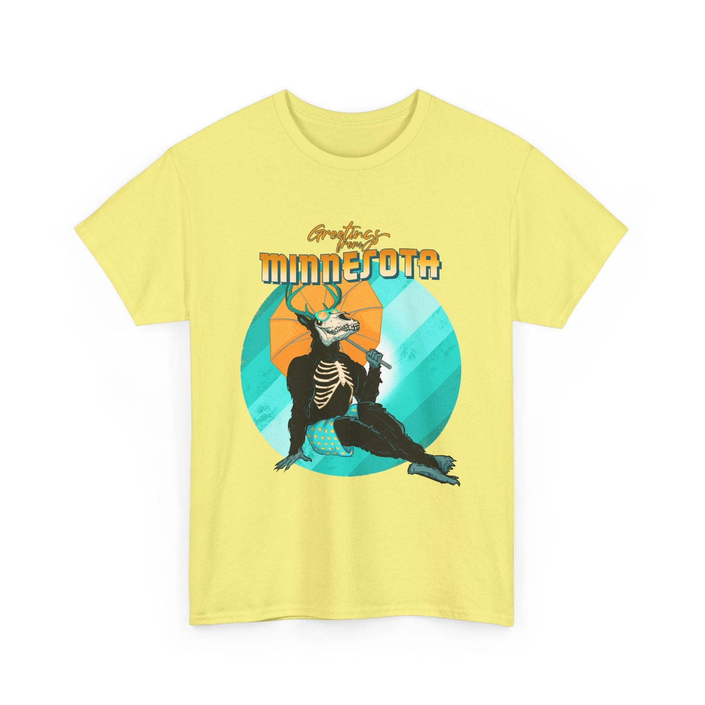 Cryptid Pinup: Minnesota Unisex Heavy Cotton Tee
