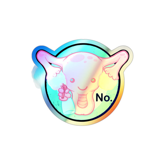Cute-urus Holographic Die-cut Stickers