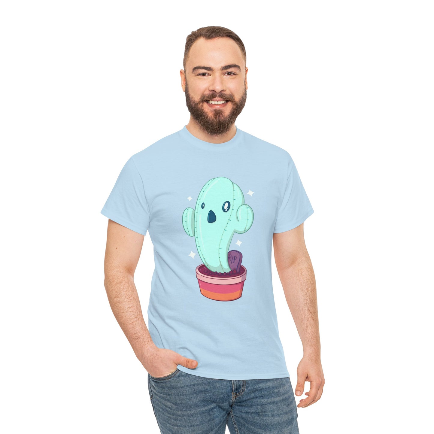 Spooky Succulent Unisex Heavy Cotton Tee