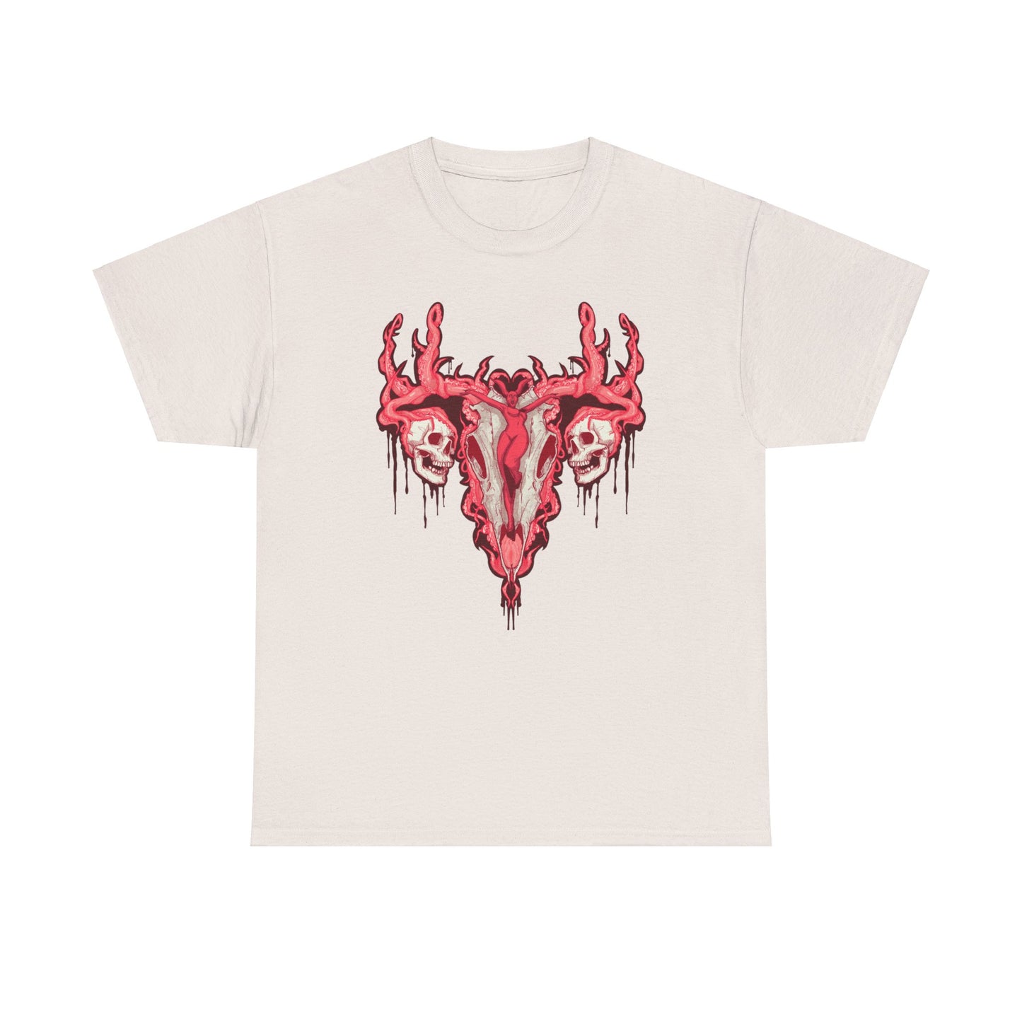 Uterus From Hell Unisex Heavy Cotton Tee