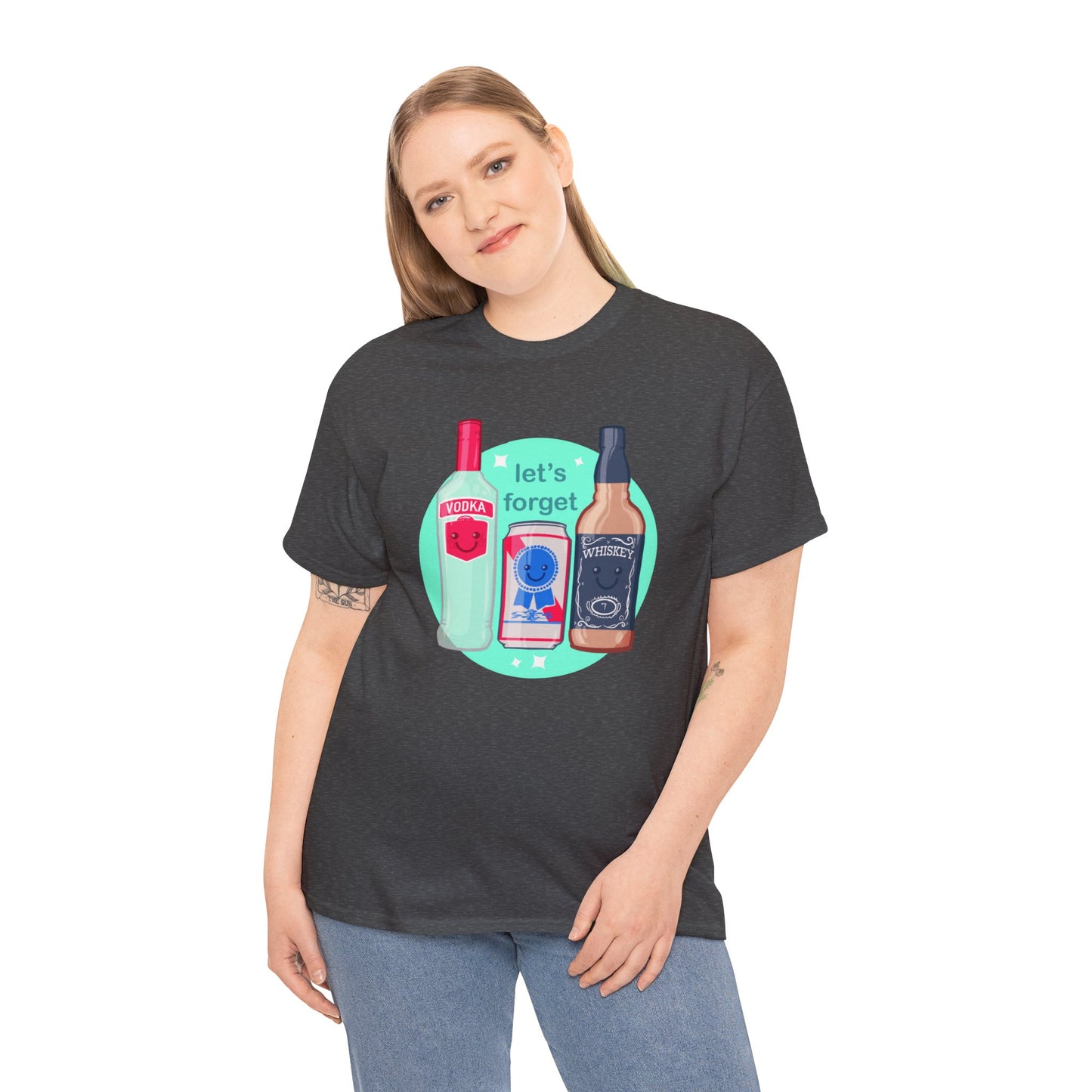 Let's Forget Unisex Heavy Cotton Tee