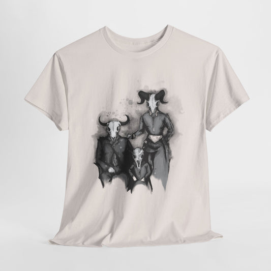 Family Portrait Unisex Heavy Cotton Tee