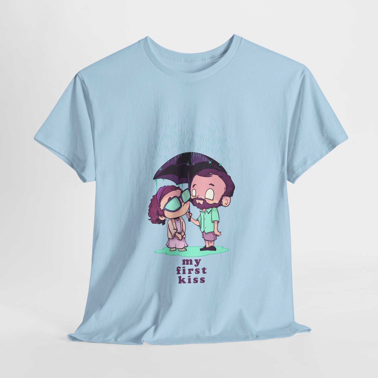 My First Kiss Unisex Heavy Cotton Tee
