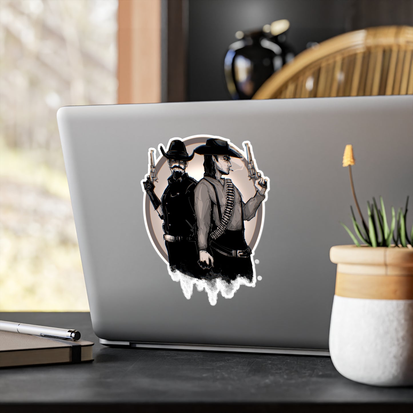 Bounty Hunter Lovers Kiss-Cut Vinyl Decal