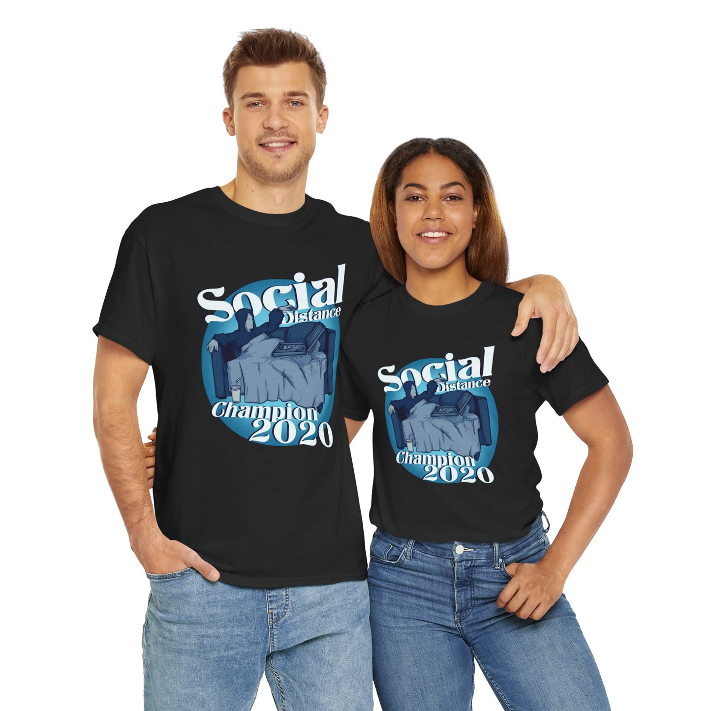 Social Distance Champion Unisex Heavy Cotton Tee