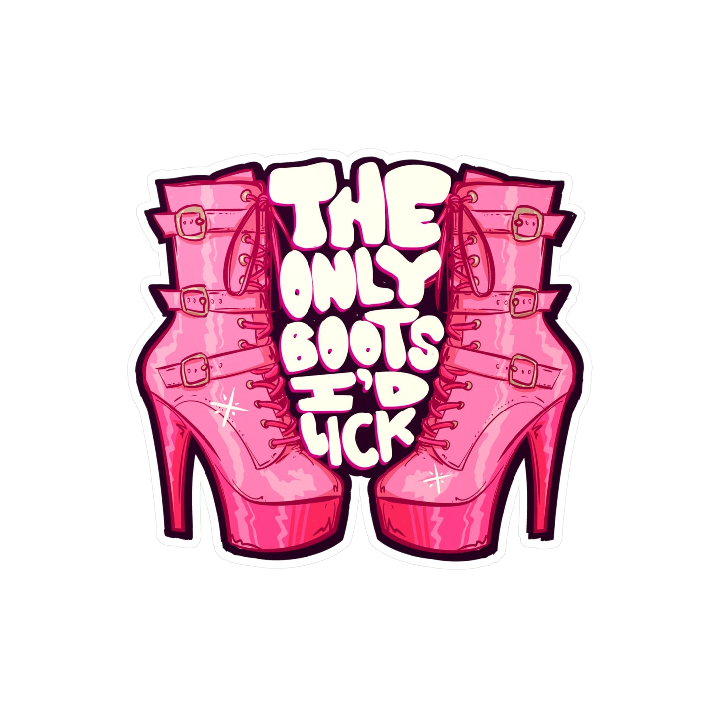 Boot Licker III Kiss-Cut Vinyl Decal