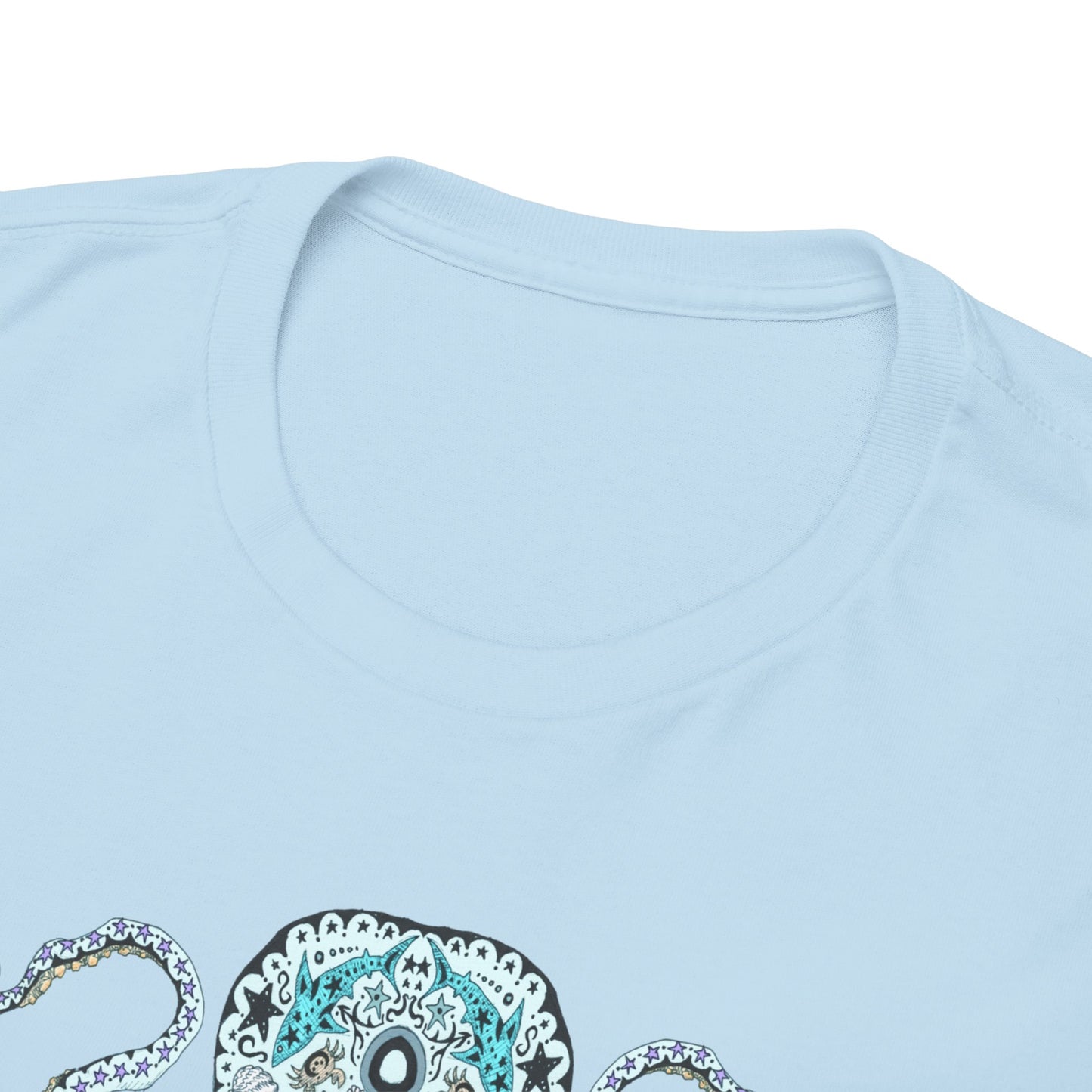 Octopus Sugar Skull Unisex Heavy Cotton Tee