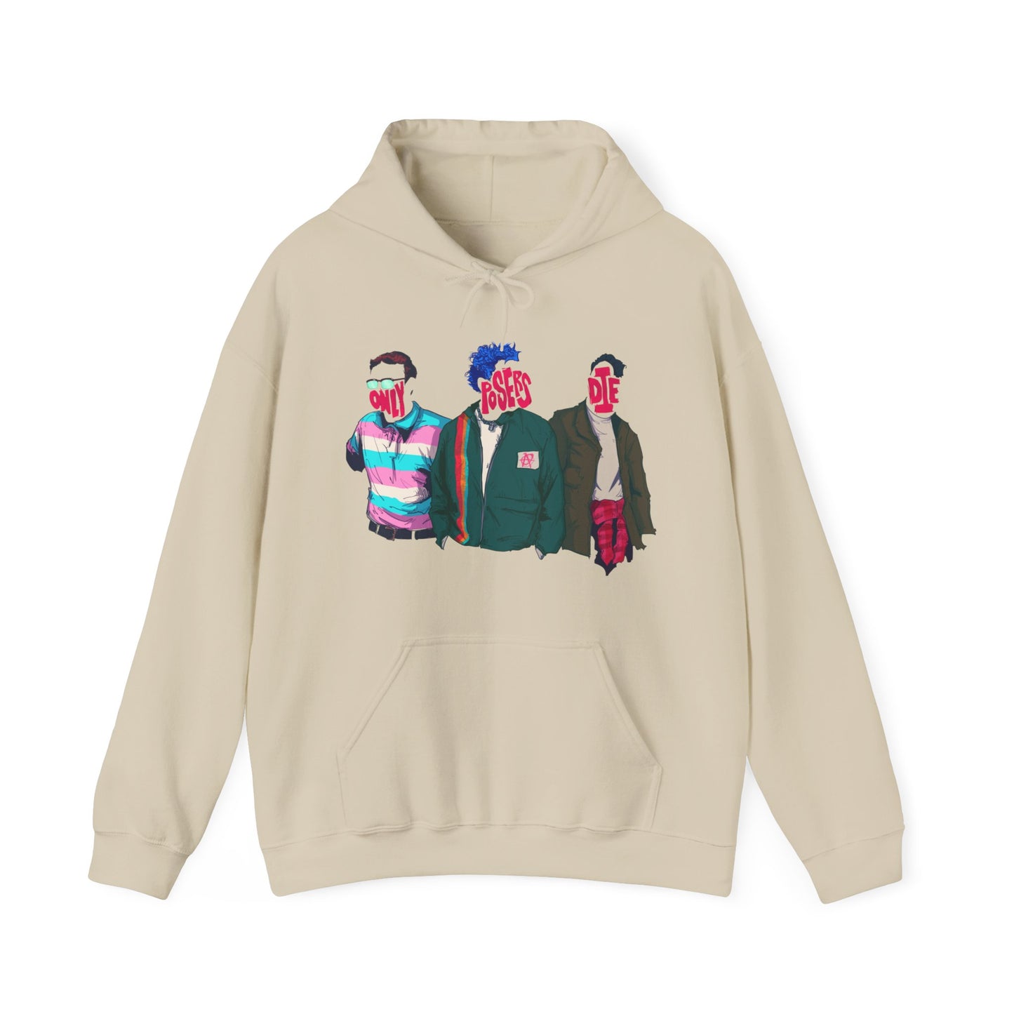 Only Posers Die Unisex Heavy Blend Hooded Sweatshirt