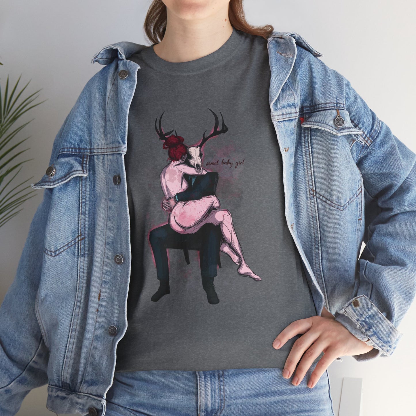 Deer Daddy Series 3: Sweet Baby Girl Unisex Heavy Cotton Tee