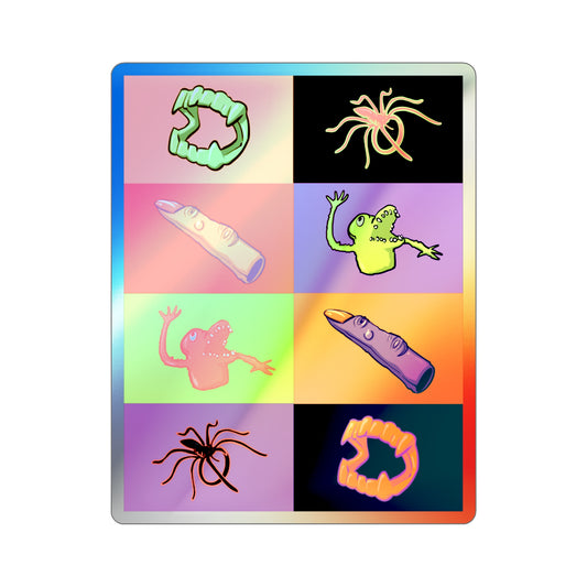 Sugar Free Halloween Holographic Die-cut Stickers