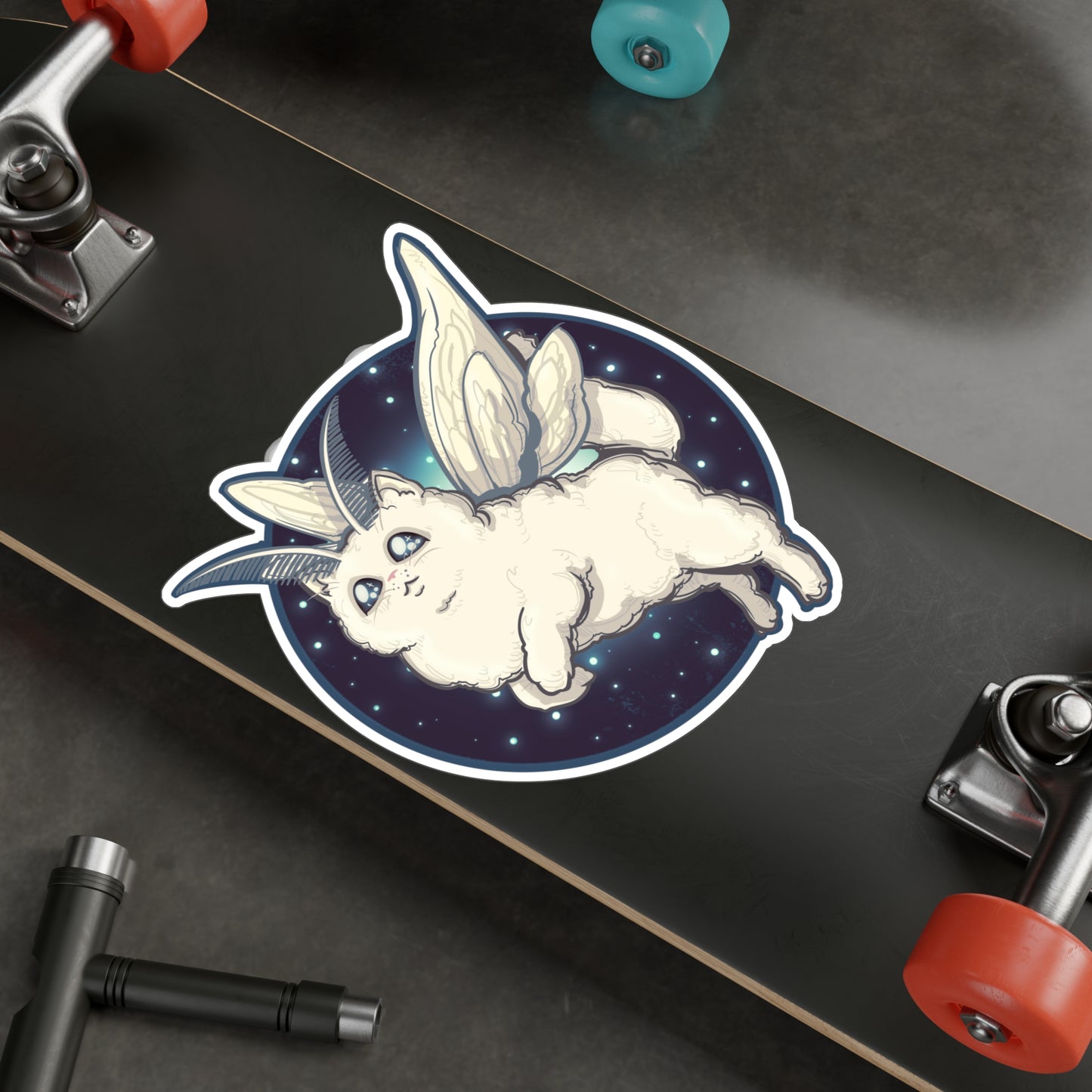 Kitty Moth Kiss-Cut Vinyl Decal