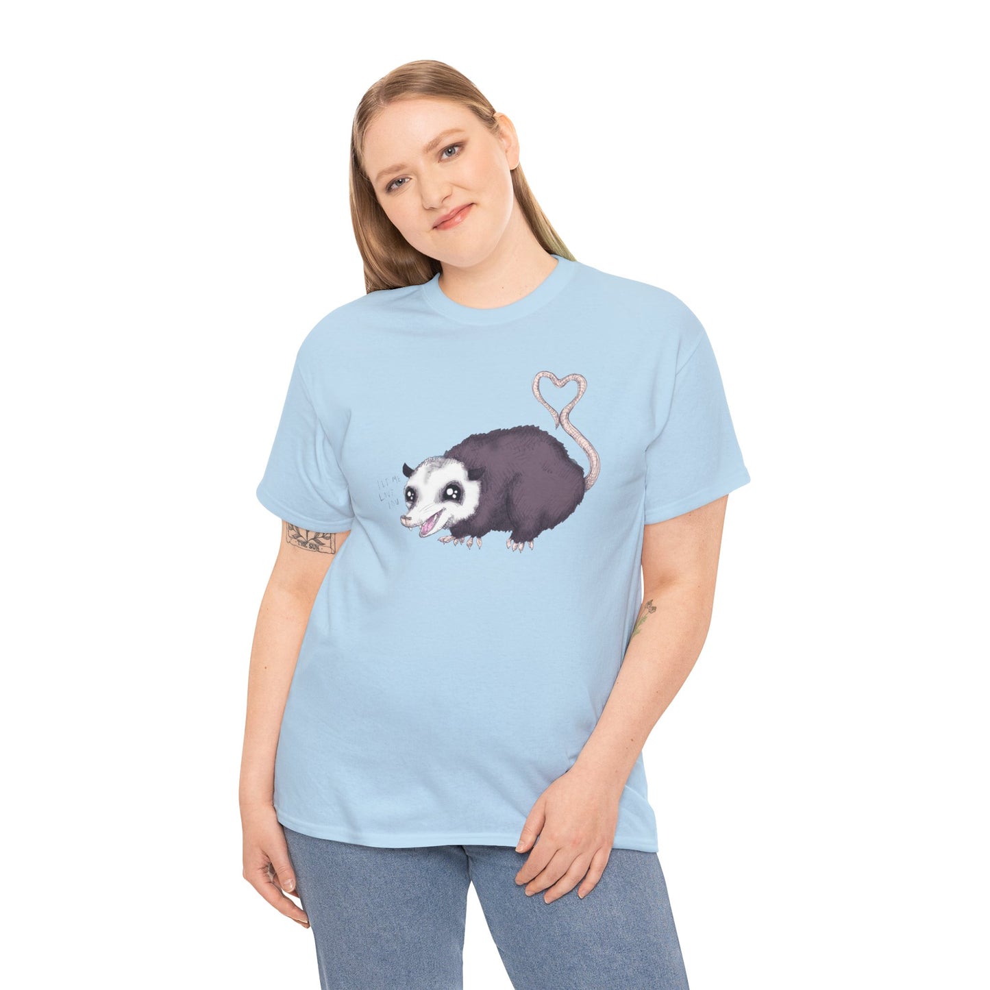 Love Opossum Unisex Heavy Cotton Tee
