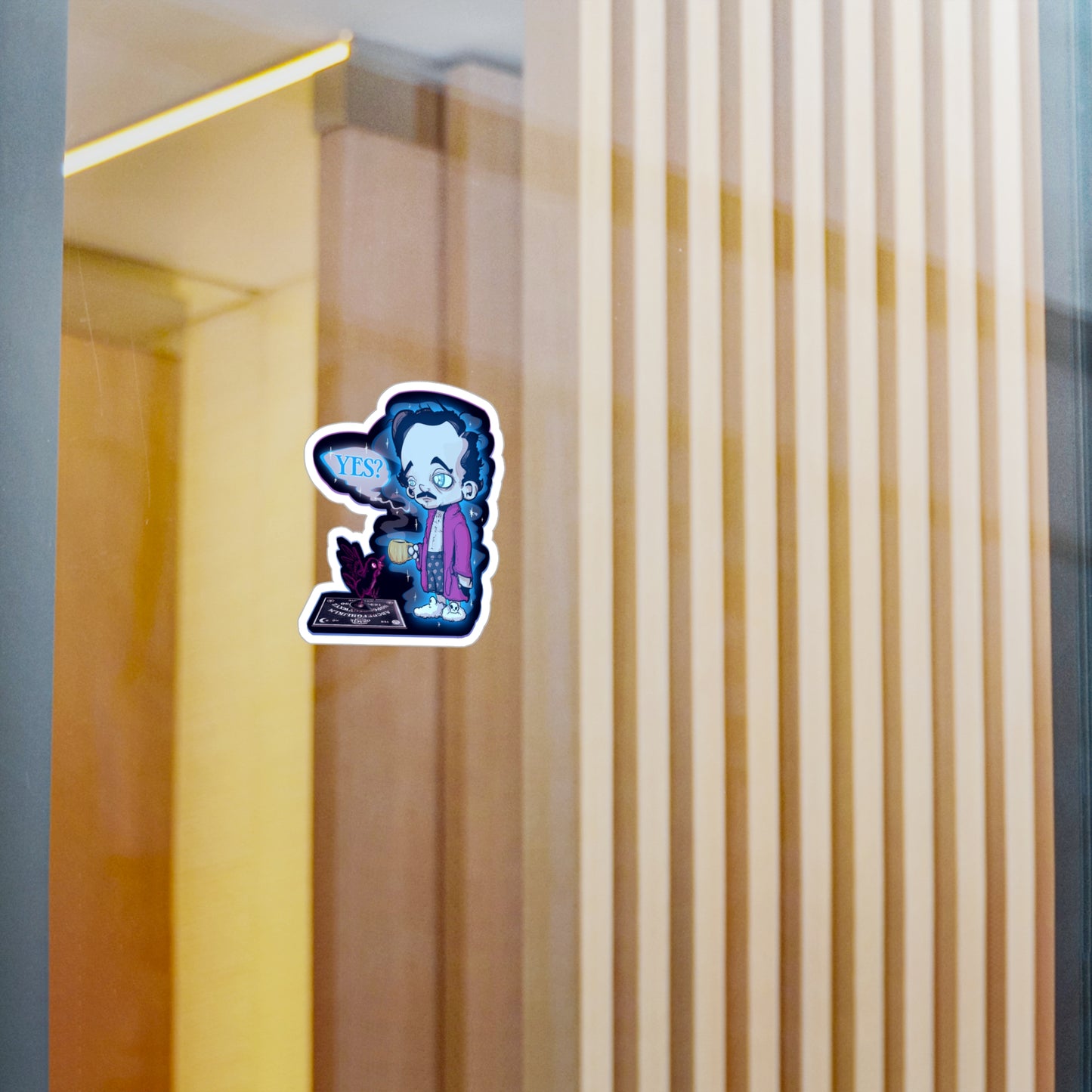 Edgar Allan Ghost Kiss-Cut Vinyl Decal