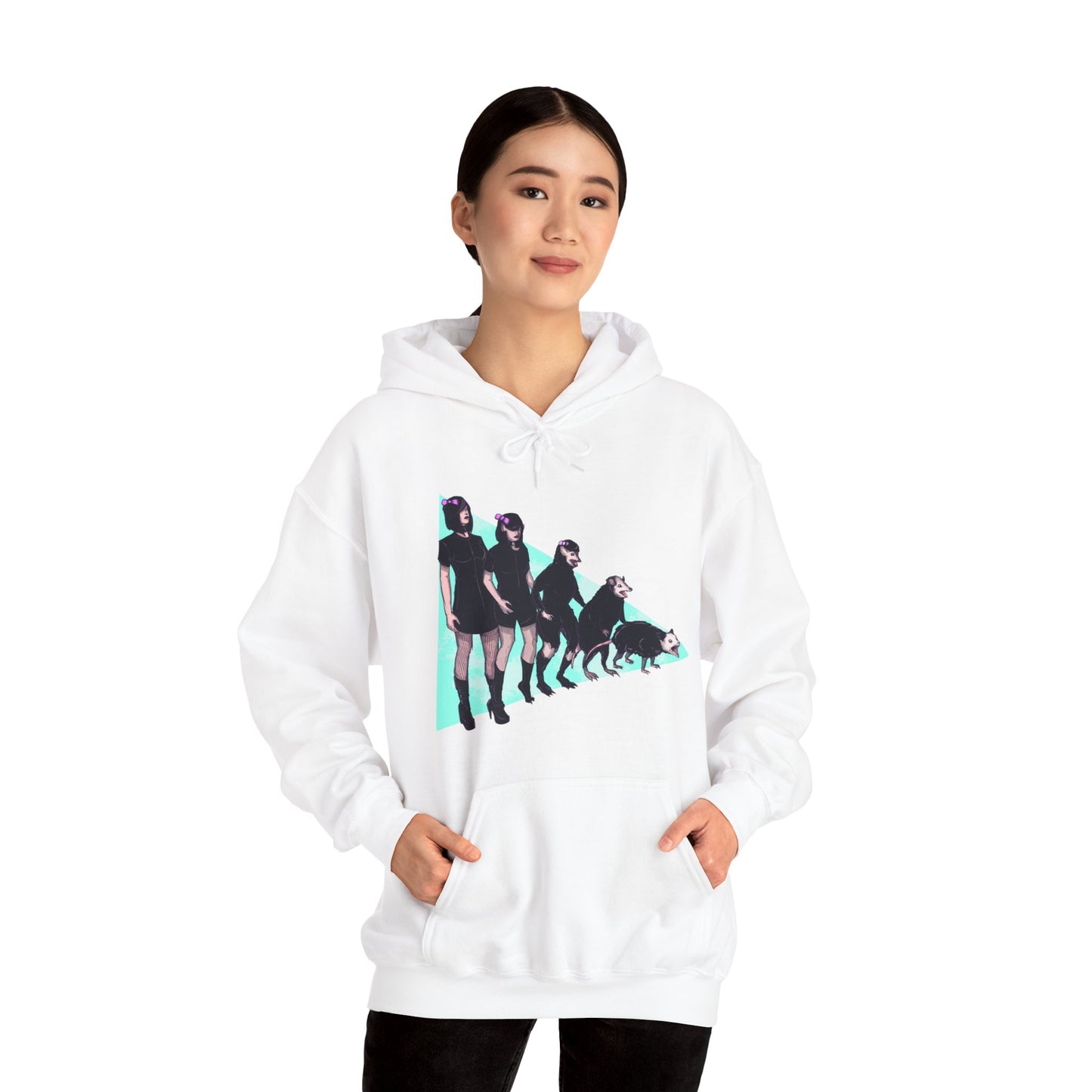 Opossum Girl Unisex Heavy Blend Hooded Sweatshirt
